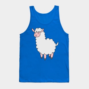 White Llama Tank Top